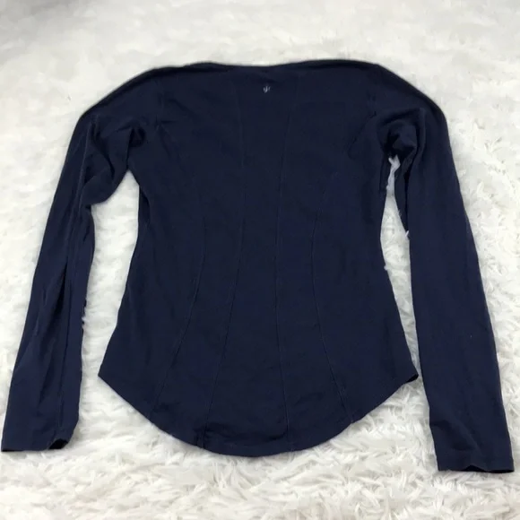 Lululemon Between The Lines Long Sleeve Deep Navy - Picture 7 of 8